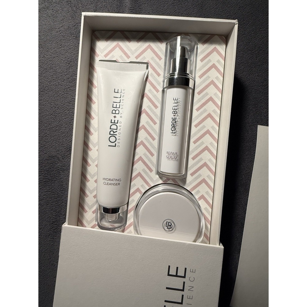 SKINCARE LORDE AND BELLE REGIMEN 3 Piece Set-Cleanser, Moisturizer,Repair Serum